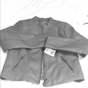 Gray moto jacket